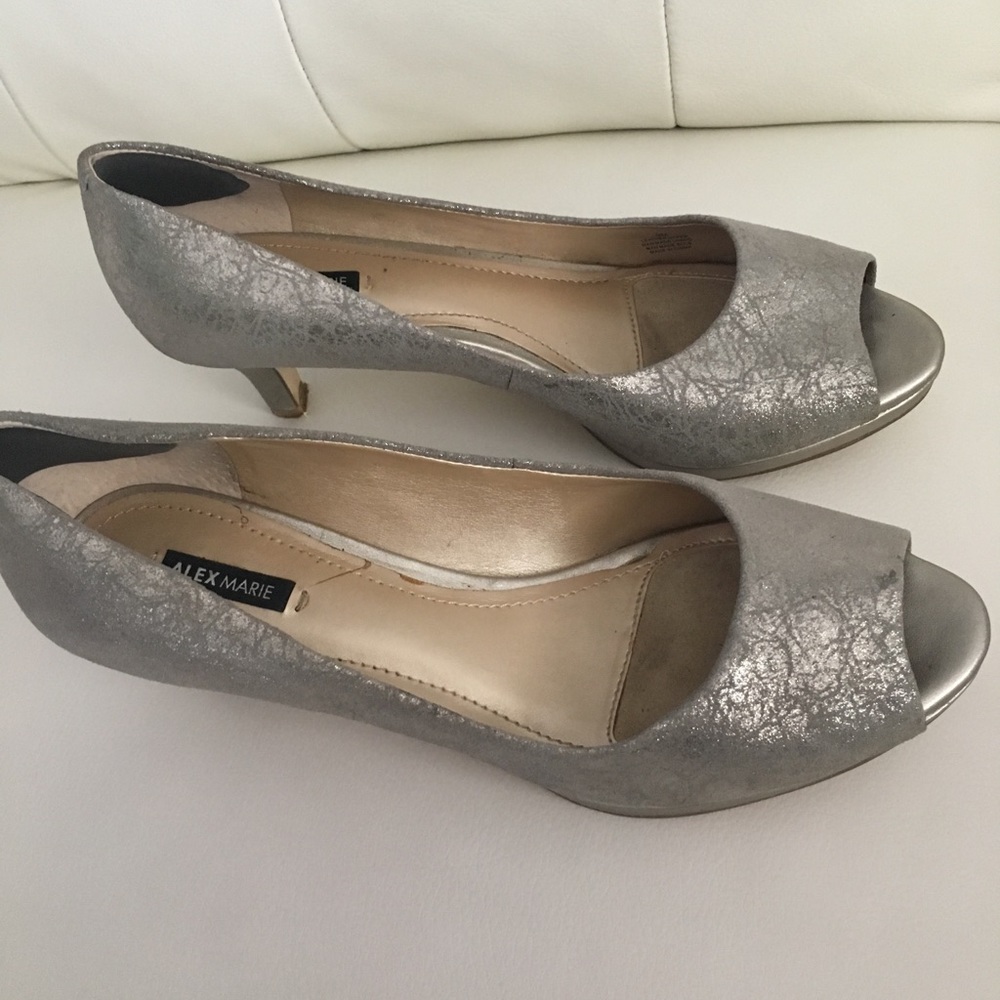 Alex Marie silver shoes size 9